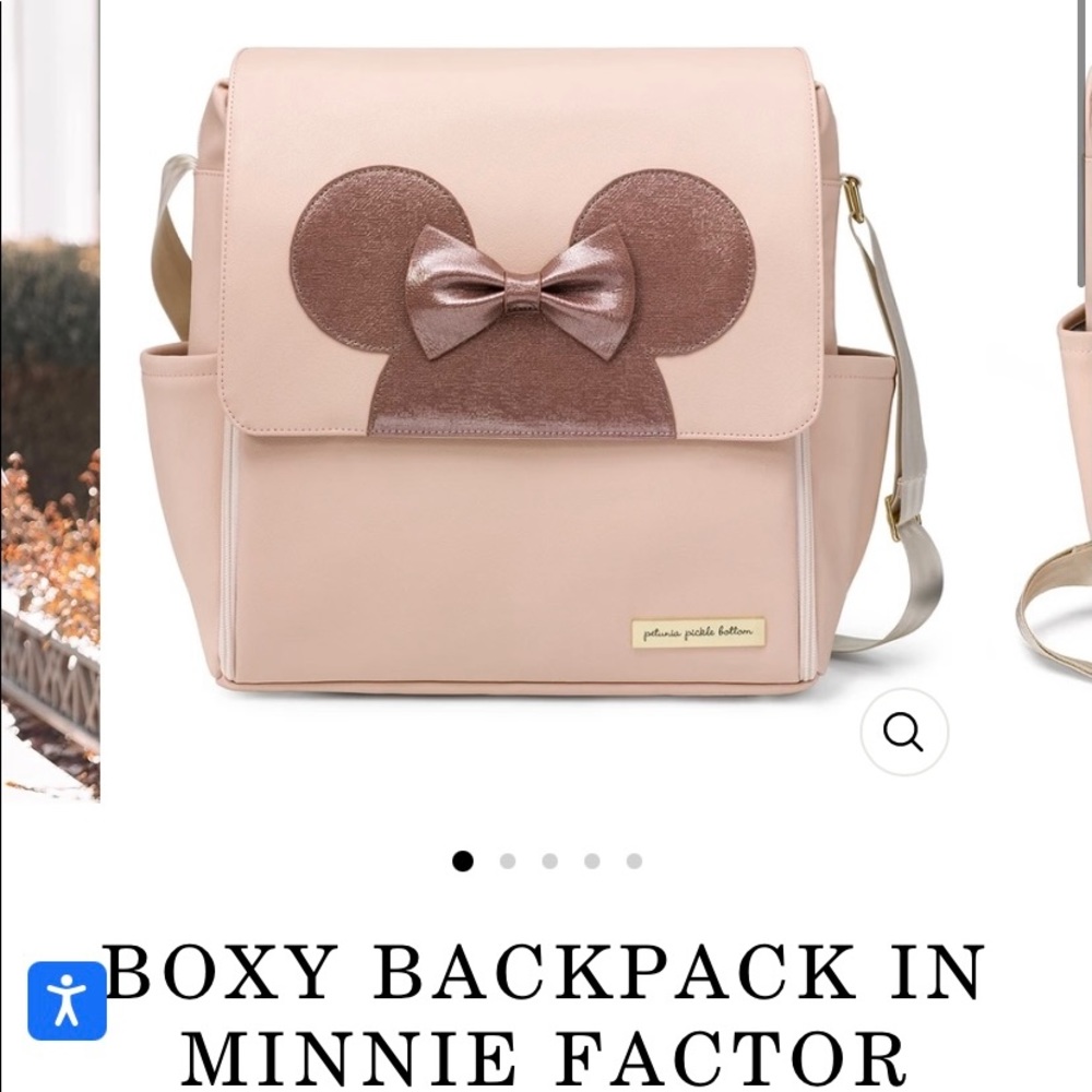 Petunia Pickle Bottom Boxy Backpack in Cream and Brown